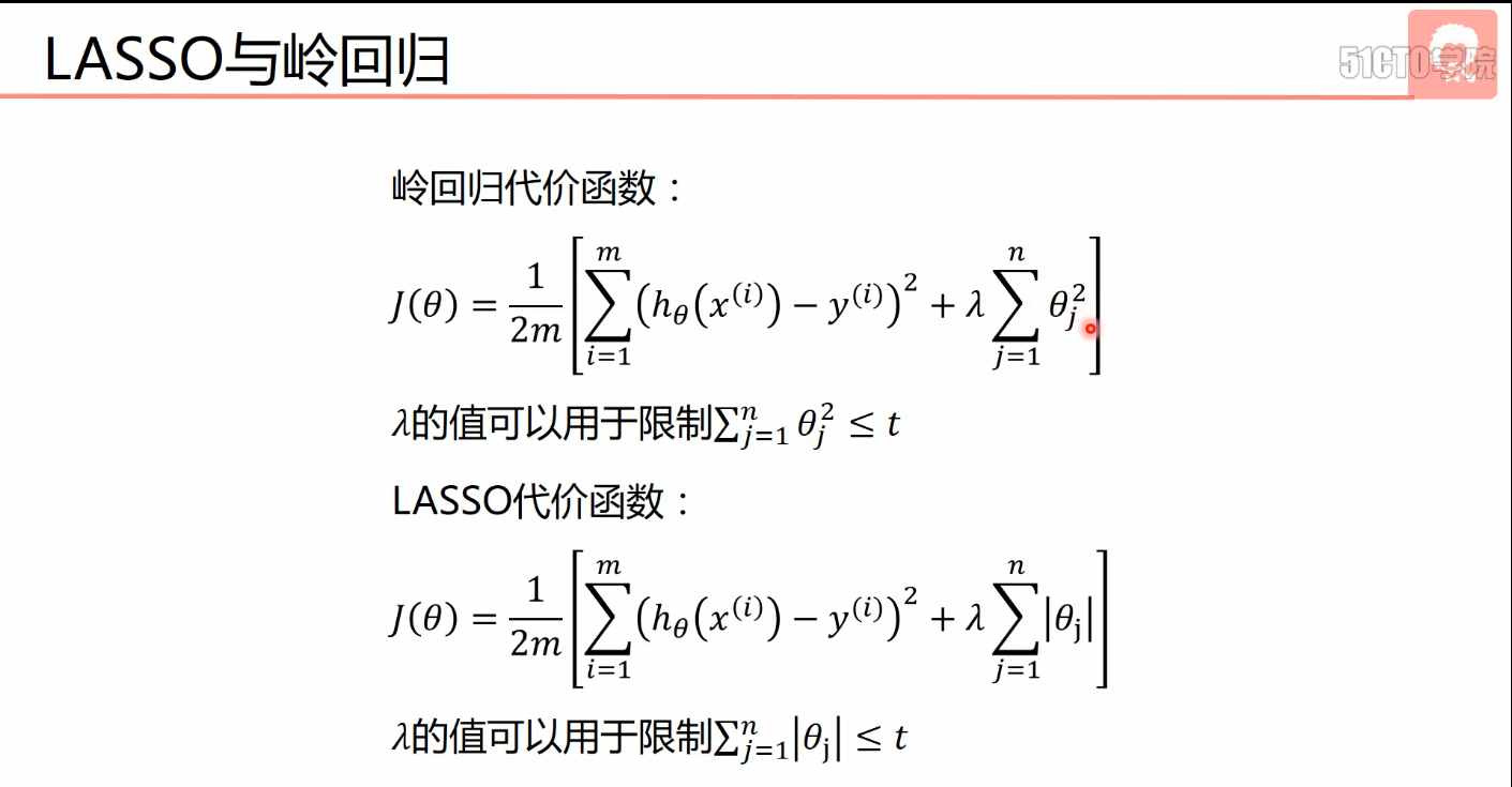 LASSO与岭回归